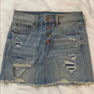 Stretchy Denim Skirt